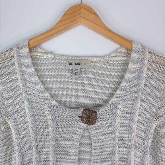 Lana Lee Sweater Womens Small Short Sleeve Open Front Knit Cardigan Acrylic - Picture 3 of 7
